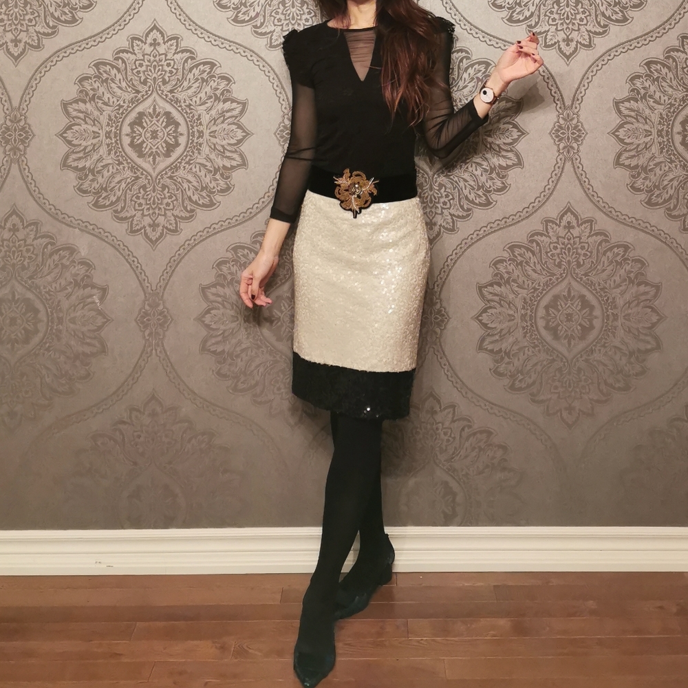 J. Crew NWOT sequin skirt